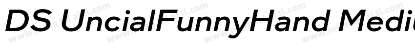 DS UncialFunnyHand Medium字体转换